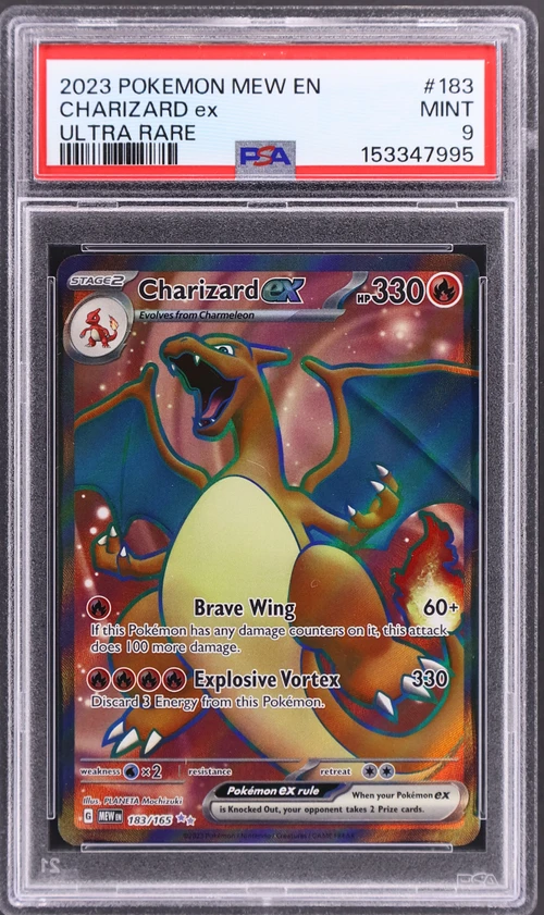 2023 Pokemon Mew En-151 #183 Charizard Ex Ultra Rare