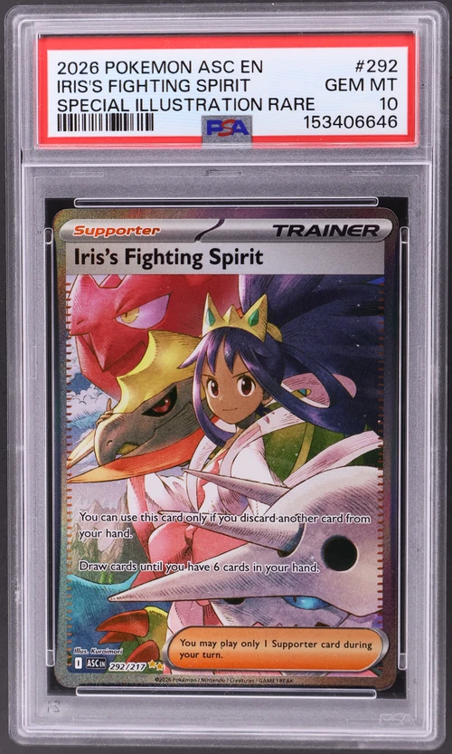 2026 Pokemon Asc En-Ascended Heroes #292 Iris's Fighting Spirit Special Illustration Rare