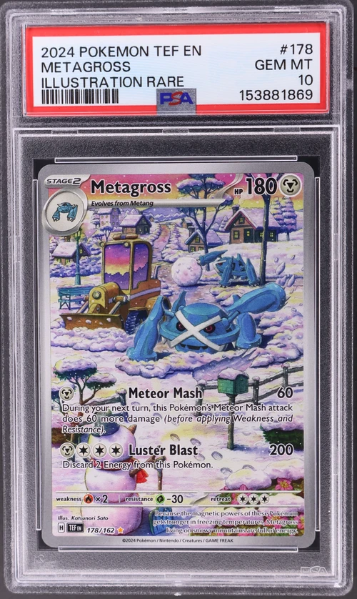 2024 Pokemon Tef En-Temporal Forces #178 Metagross Illustration Rare
