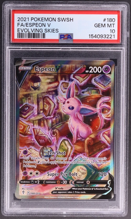 2021 Pokemon Sword & Shield Evolving Skies #180 Full Art / Espeon V