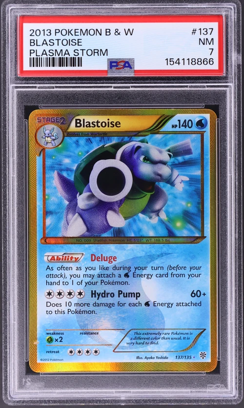 2013 Pokemon Black & White Plasma Storm #137 Blastoise
