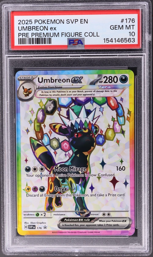 2025 Pokemon Svp En-Sv Black Star Promo #176 Umbreon Ex Prismatic Evolutions Premium Figure Collection