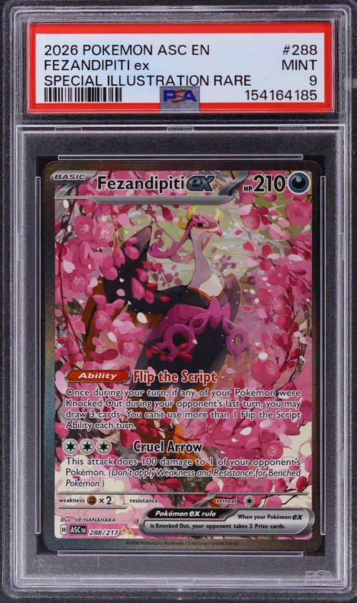 2026 Pokemon Asc En-Ascended Heroes #288 Fezandipiti Ex Special Illustration Rare