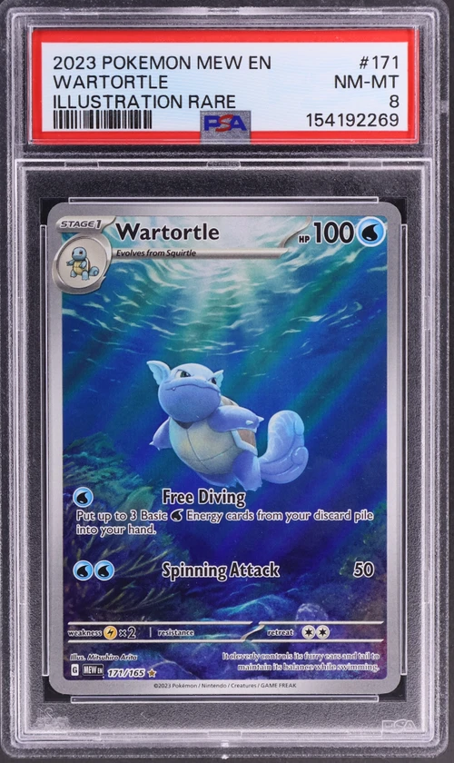 2023 Pokemon Mew En-151 #171 Wartortle Illustration Rare