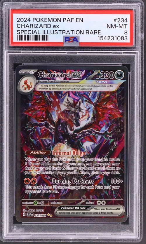 2024 Pokemon Paf En-Paldean Fates #234 Charizard Ex Special Illustration Rare