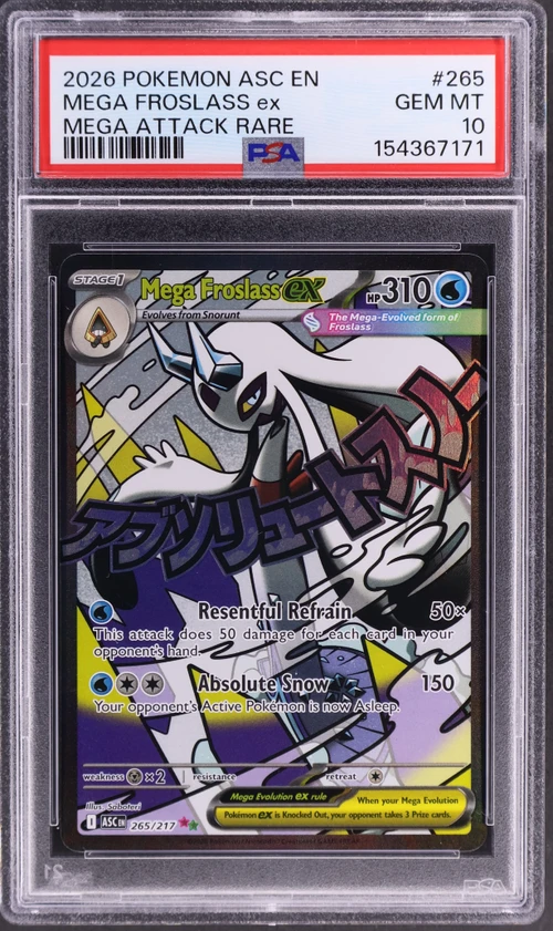 2026 Pokemon Asc En-Ascended Heroes #265 Mega Froslass Ex Mega Attack Rare