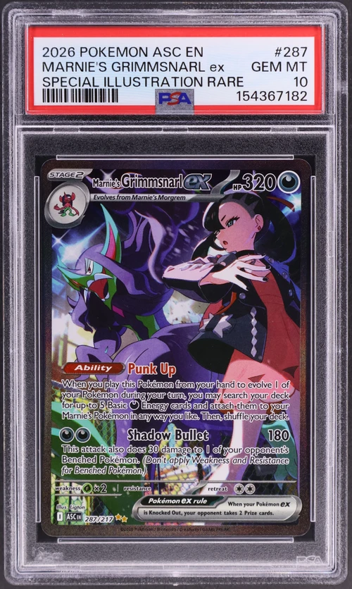 2026 Pokemon Asc En-Ascended Heroes #287 Marnie's Grimmsnarl Ex Special Illustration Rare