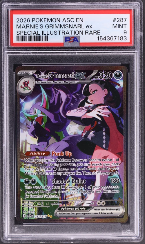 2026 Pokemon Asc En-Ascended Heroes #287 Marnie's Grimmsnarl Ex Special Illustration Rare