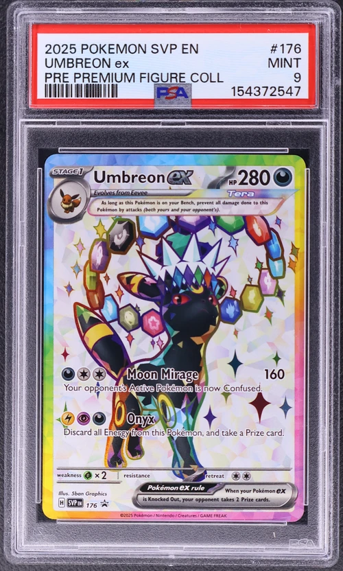 2025 Pokemon Svp En-Sv Black Star Promo #176 Umbreon Ex Prismatic Evolutions Premium Figure Collection