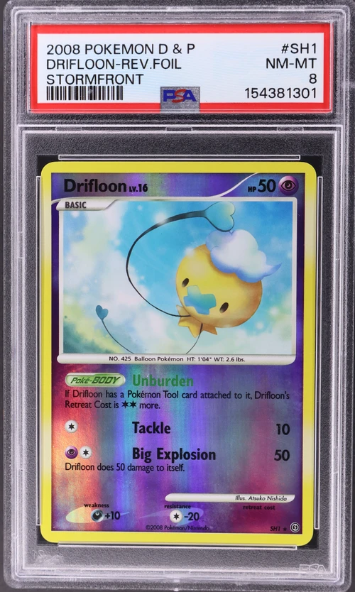 2008 Pokemon Diamond & Pearl Stormfront #SH1 Drifloon-Reverse Foil