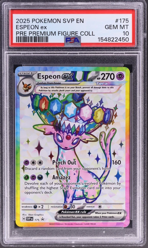 2025 Pokemon Svp En-Sv Black Star Promo #175 Espeon Ex Prismatic Evolutions Premium Figure Collection