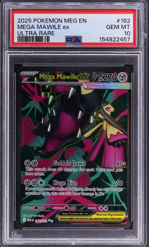 2025 Pokemon Meg En-Mega Evolution #162 Mega Mawile Ex Ultra Rare