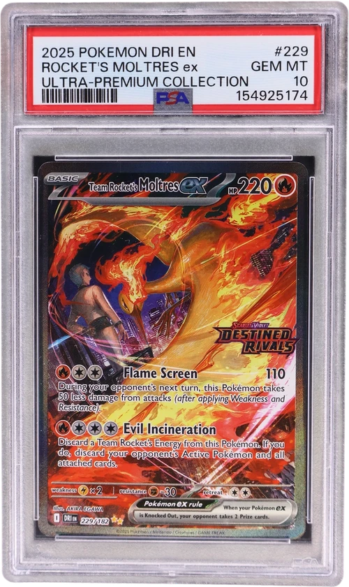 2025 Pokemon Dri En-Destined Rivals #229 Team Rocket's Moltres Ex Team Rocket's Moltres Ex Ultra-Premium Collection