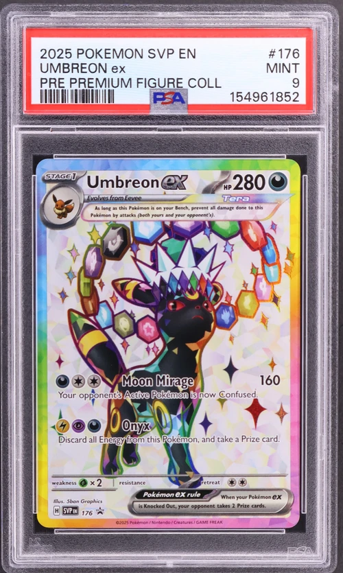 2025 Pokemon Svp En-Sv Black Star Promo #176 Umbreon Ex Prismatic Evolutions Premium Figure Collection