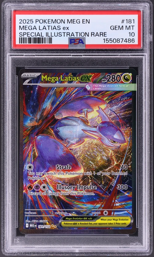 2025 Pokemon Meg En-Mega Evolution #181 Mega Latias Ex Special Illustration Rare