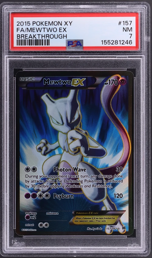 2015 Pokemon Xy Breakthrough #157 Full Art / Mewtwo Ex