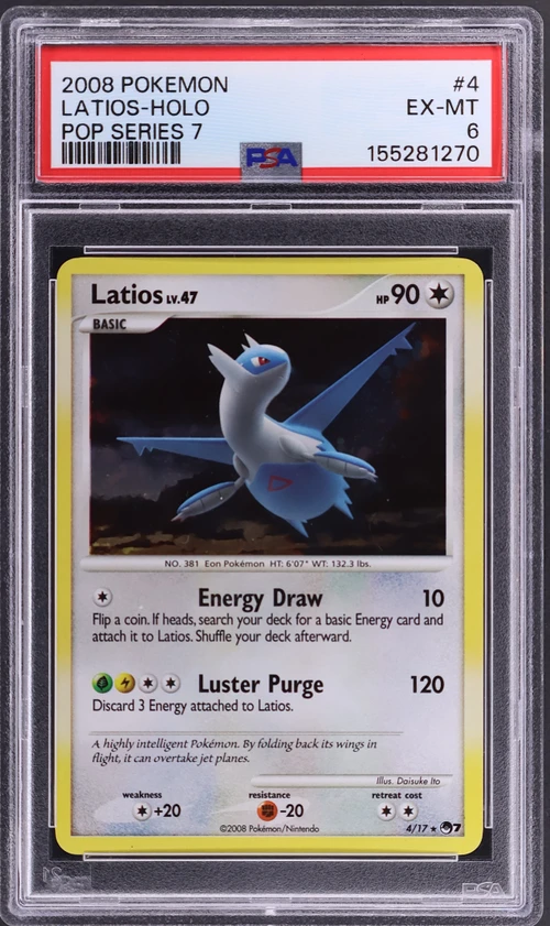 2008 Pokemon Pop Series 7 #4 Latios-Holo