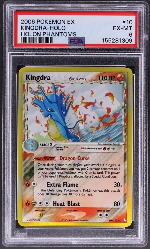 2006 Pokemon Ex Holon Phantoms #10 Kingdra-Holo