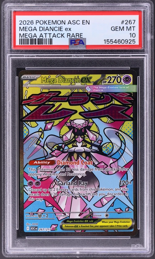 2026 Pokemon Asc En-Ascended Heroes #267 Mega Diancie Ex Mega Attack Rare