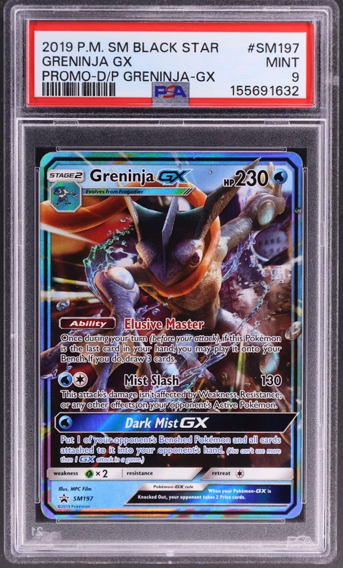 2019 Pokemon Sm Black Star Promo #SM197 Greninja Gx Detective Pikachu Greninja-Gx