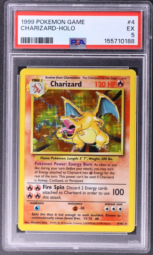 1999 Pokemon Game #4 Charizard-Holo