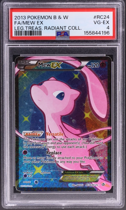 2013 Pokemon Black & White Legendary Treasures Radiant Collection #RC24 Full Art / Mew Ex