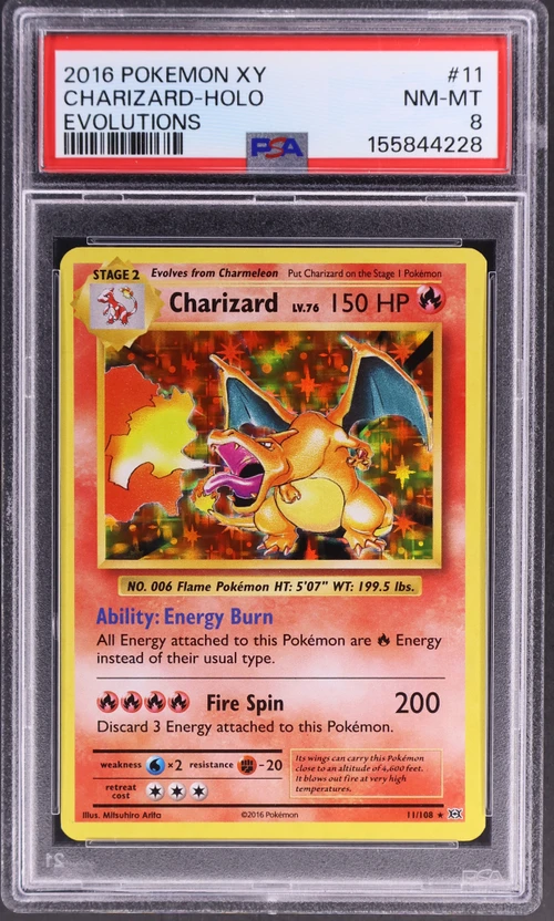 2016 Pokemon Xy Evolutions #11 Charizard-Holo
