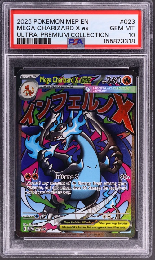 2025 Pokemon Mep En-Me Black Star Promo #023 Mega Charizard X Ex Mega Charizard X Ex Ultra-Premium Collection