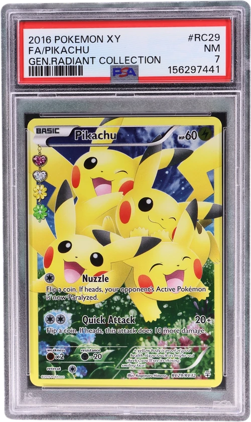2016 Pokemon Xy Generations Radiant Collection #RC29 Full Art / Pikachu