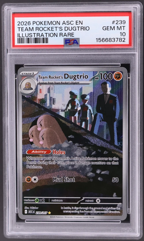 2026 Pokemon Asc En-Ascended Heroes #239 Team Rocket's Dugtrio Illustration Rare