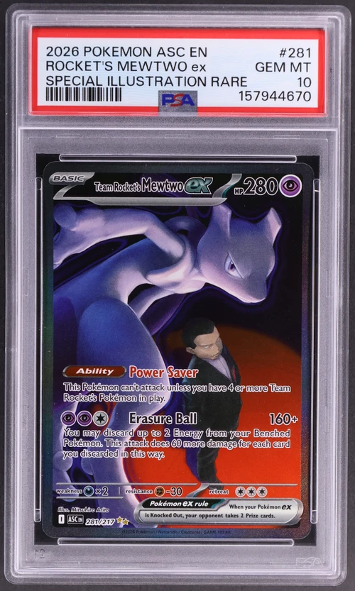 2026 Pokemon Asc En-Ascended Heroes #281 Team Rocket's Mewtwo Ex Special Illustration Rare