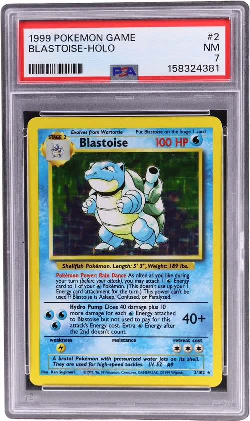 1999 Pokemon Game #2 Blastoise-Holo
