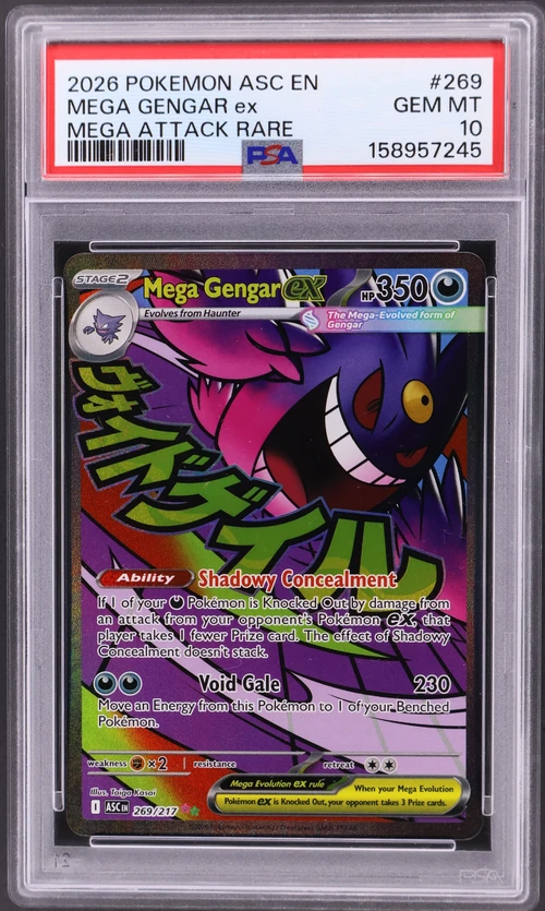2026 Pokemon Asc En-Ascended Heroes #269 Mega Gengar Ex Mega Attack Rare