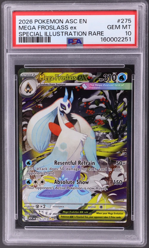 2026 Pokemon Asc En-Ascended Heroes #275 Mega Froslass Ex Special Illustration Rare