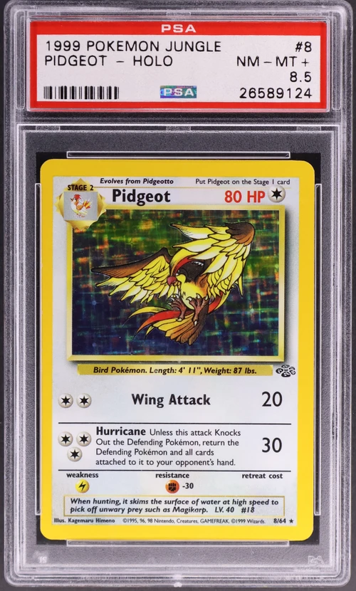 1999 Pokemon Jungle #8 Pidgeot-Holo