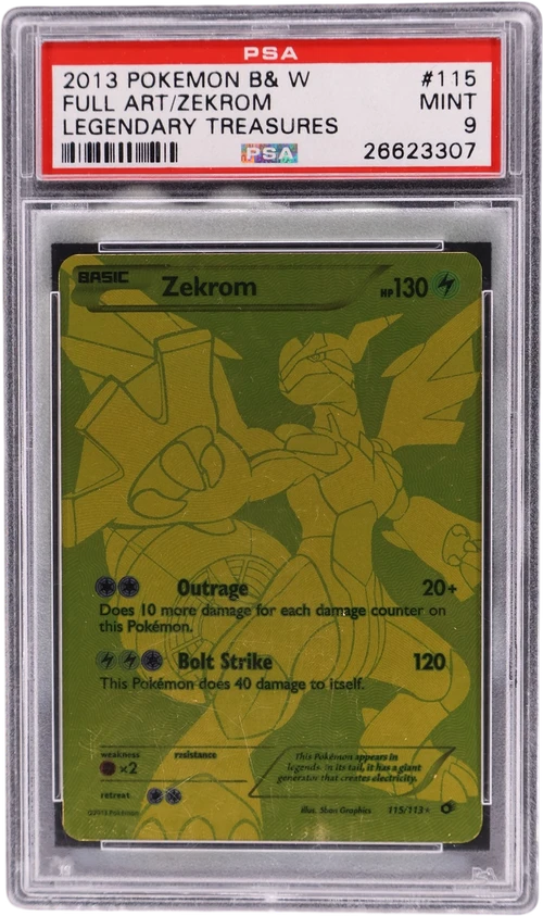 2013 Pokemon Black & White Legendary Treasures #115 Full Art / Zekrom