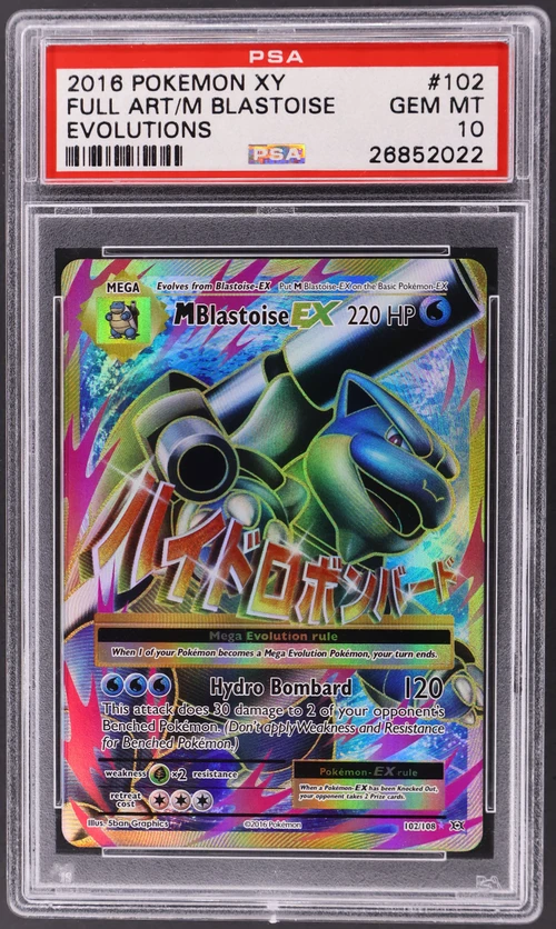 2016 Pokemon Xy Evolutions #102 Full Art / M Blastoise Ex
