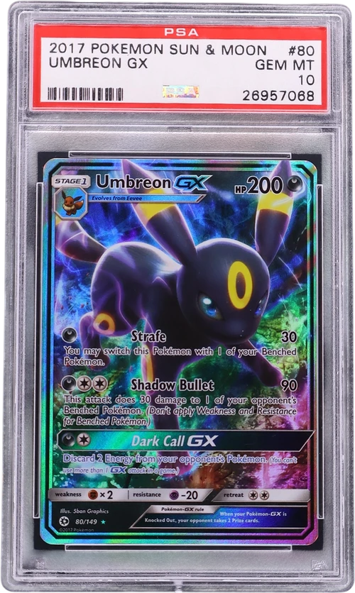 2017 Pokemon Sun & Moon #80 Umbreon Gx