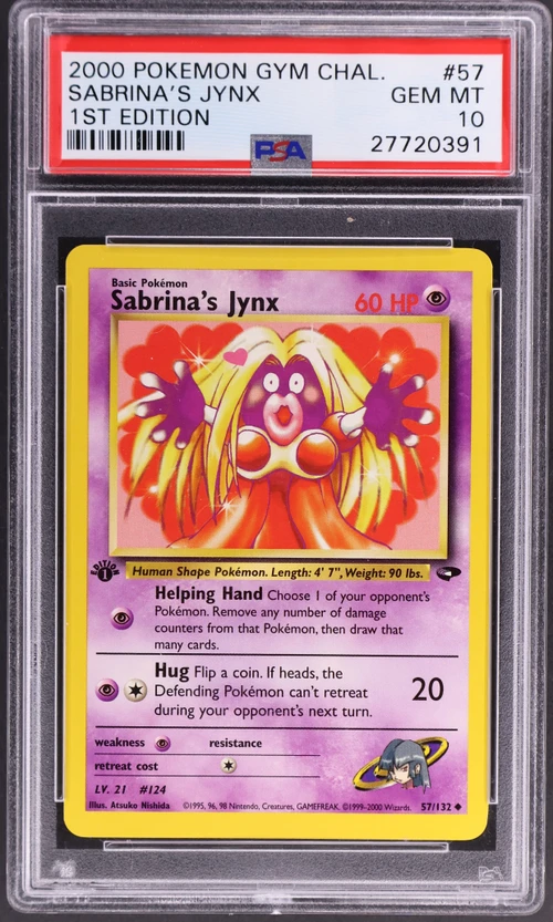 2000 Pokemon Gym Challenge #57 Sabrina's Jynx 1st Edition
