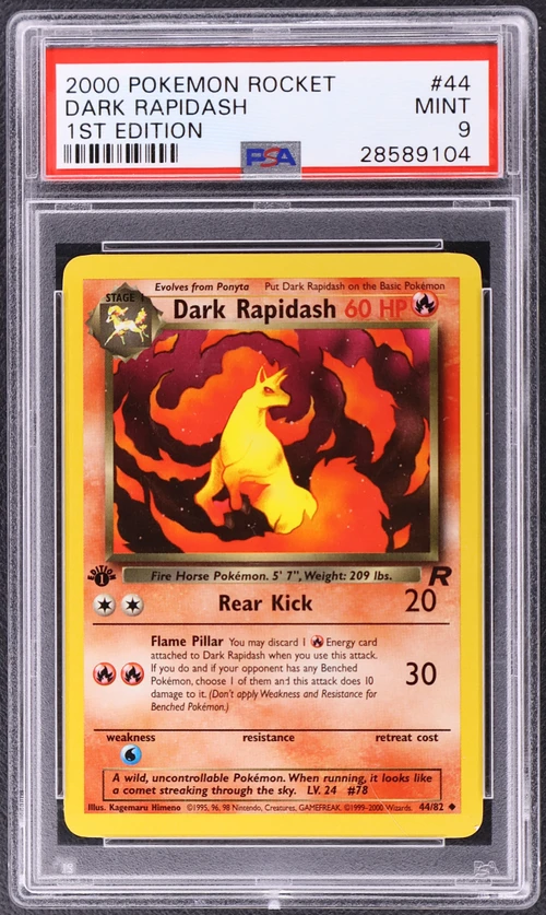 2000 Pokemon Rocket #44 Dark Rapidash 1st Edition