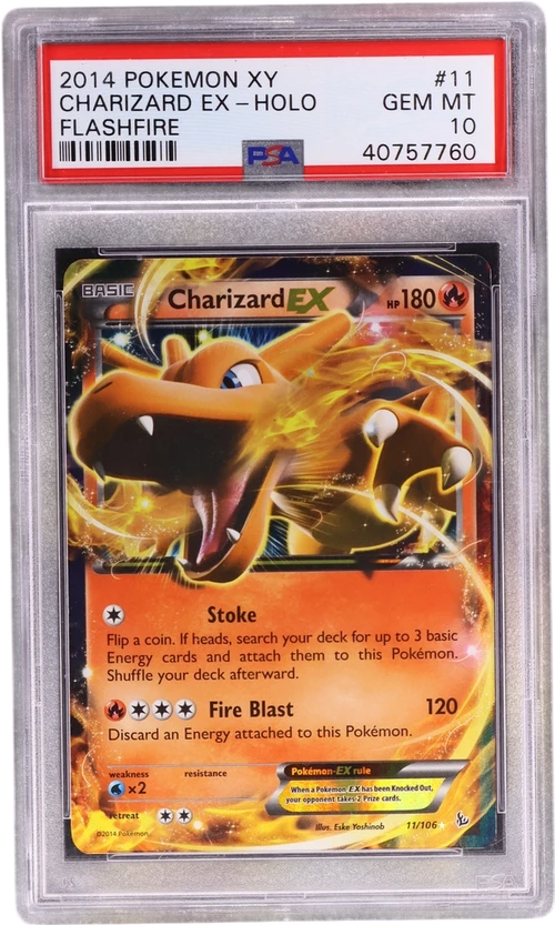 2014 Pokemon Xy Flashfire #11 Charizard Ex