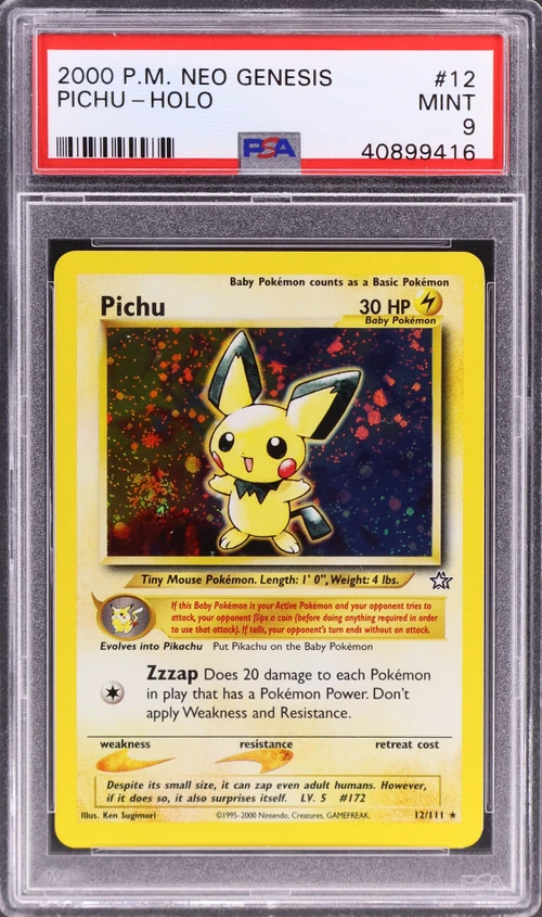 2000 Pokemon Neo Genesis #12 Pichu-Holo