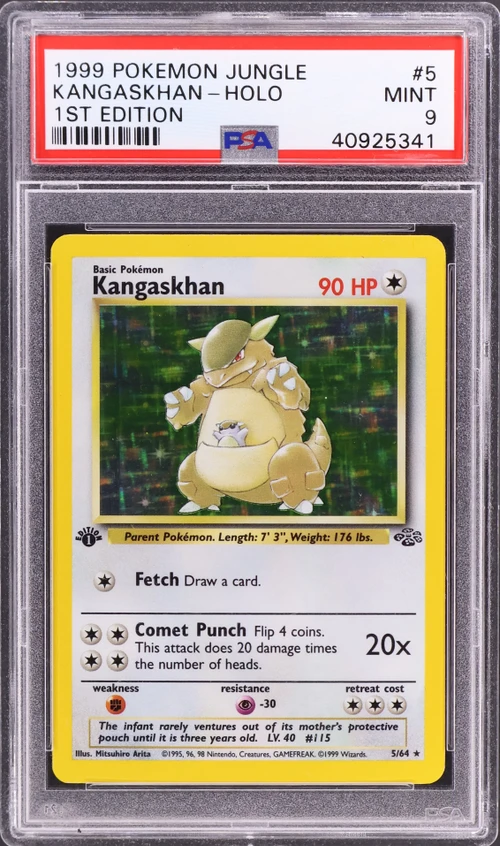 1999 Pokemon Jungle #5 Kangaskhan-Holo 1st Edition