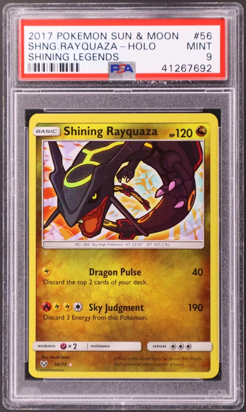 2017 Pokemon Sun & Moon Shining Legends #56 Shining Rayquaza-Holo