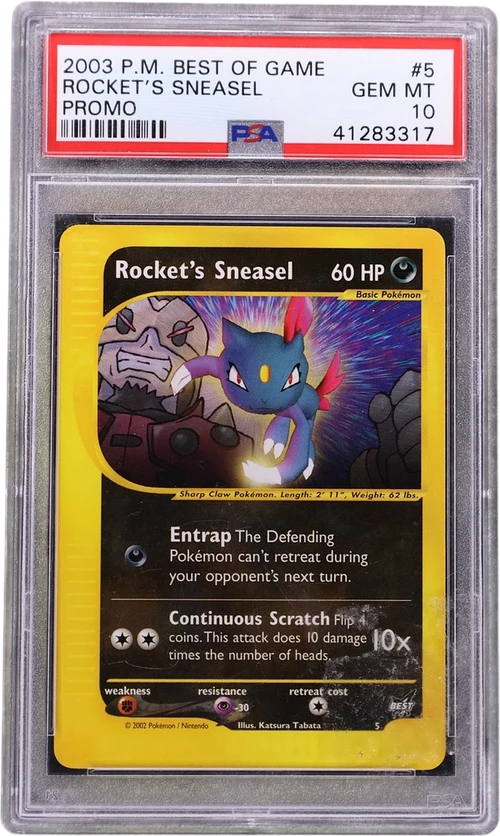 2003 Pokemon Best of Game Promo #5 Rocket's Sneasel