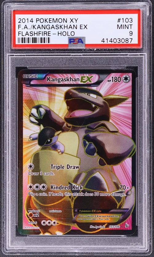 2014 Pokemon Xy Flashfire #103 Full Art / Kangaskhan Ex