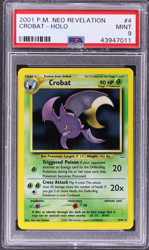 2001 Pokemon Neo Revelation #4 Crobat-Holo