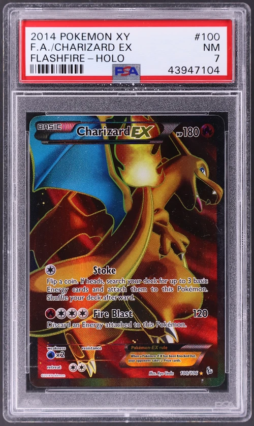 2014 Pokemon Xy Flashfire #100 Full Art / Charizard Ex