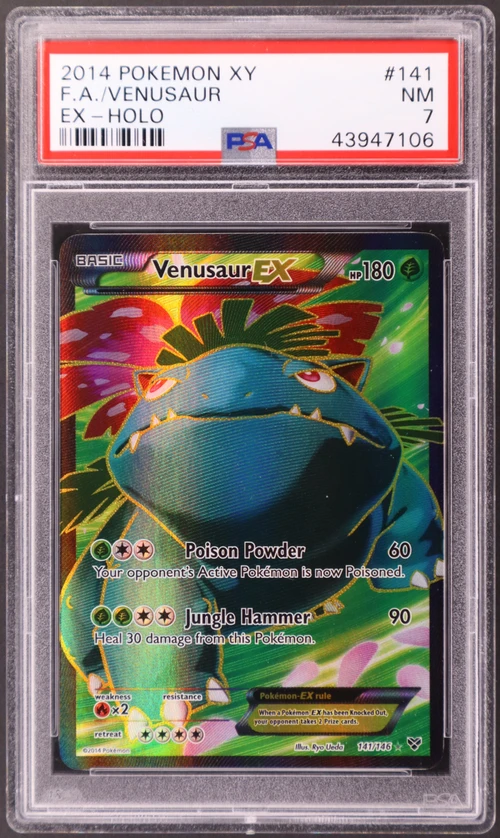 2014 Pokemon Xy #141 Full Art / Venusaur Ex
