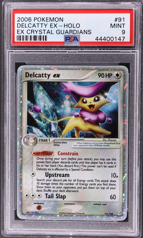 2006 Pokemon Ex Crystal Guardians #91 Delcatty Ex-Holo